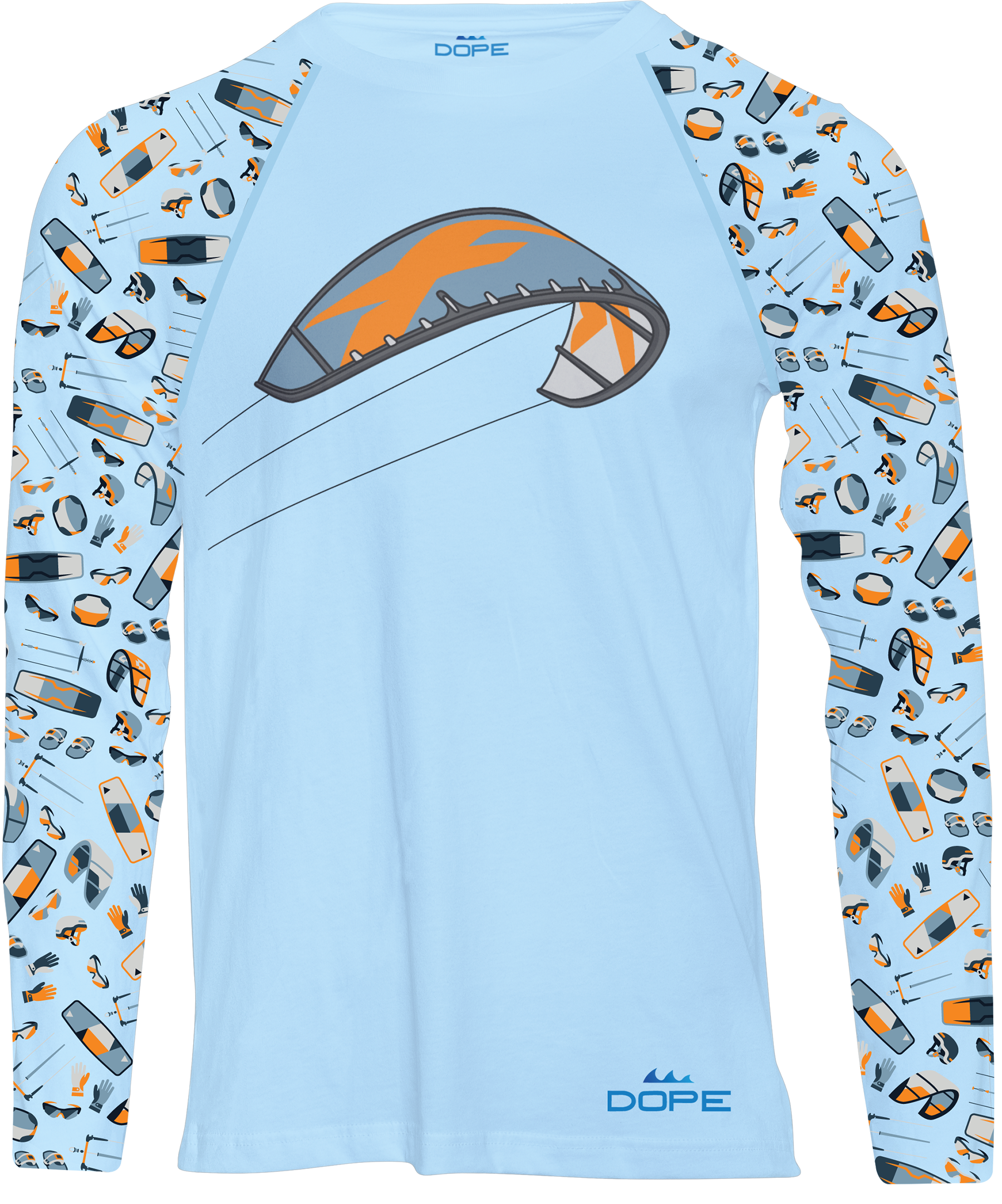 Kitesurfing - Long Sleeve Performance T-shirt